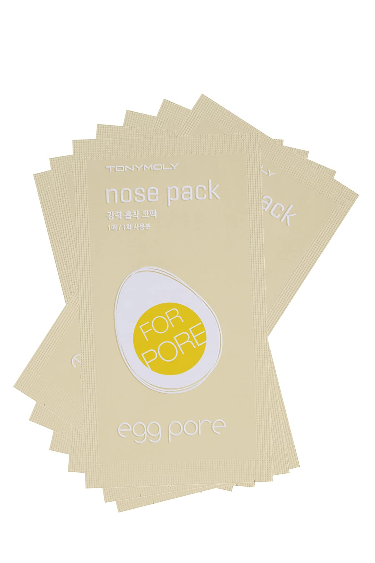 TONYMOLY Egg Pore Nose Strips for Pores, Blackhead Remover Strips, Easter Basket Stuffer, Deep Cleansing Korean Skin Care, 7pk C3
