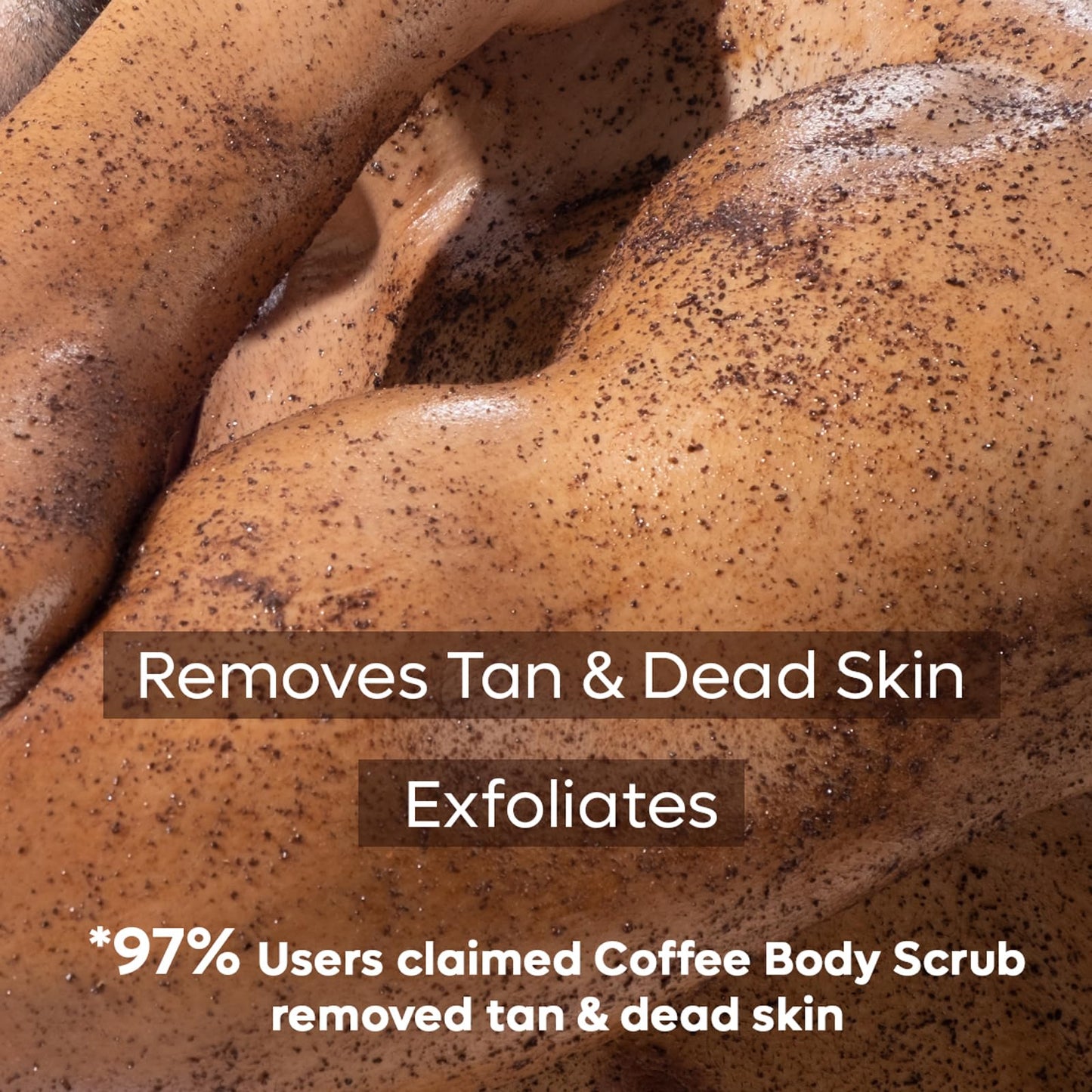 mCaffeine Naked and Raw Coffee Body Scrub - Body Wash Treats Ingrown Hair - Body Exfoliator Softens Skin - Coconut - Normal to Oily Skin - 3.5 oz C3