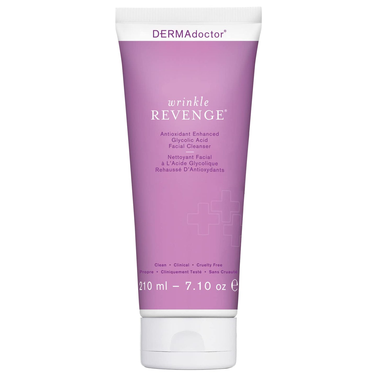 DERMAdoctor Wrinkle Revenge Antioxidant Enhanced Glycolic Acid Facial Cleanser, 7.10 oz C3