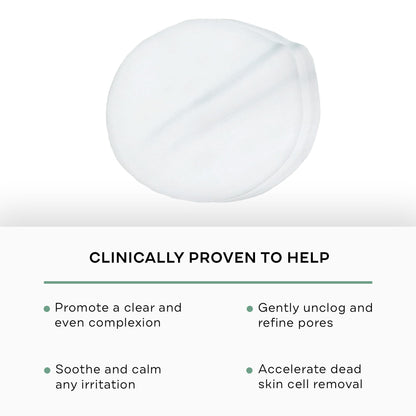 Replenix Gly-Sal 10-2 Clarifying Pads, Medical-Grade Exfoliating Cleansing Wipes for Acne-Prone Skin, Oil-Free Facial Treatment with Witch Hazel, 10% Glycolic & 2% Salicylic Acids (60 ct.) C3