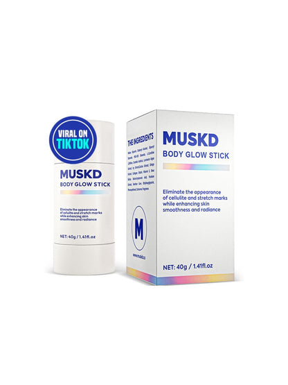 MUSKD Body Glow Stick - Retinol Body Cream, Body Glow Wand, Body Lotion for Dry Skin - Vitamin E & Antioxidants for Hydration - 40g / 1.41 fl oz C3