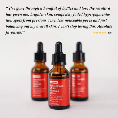 [By Wishtrend] Pure Vitamin C21.5% Advanced Serum 30ml, Clear and Healthier Skin, Korean vitamin c serum C3