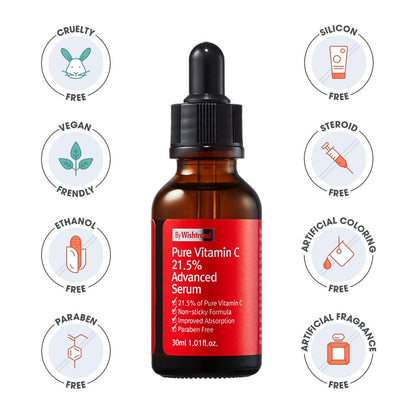 [By Wishtrend] Pure Vitamin C21.5% Advanced Serum 30ml, Clear and Healthier Skin, Korean vitamin c serum C3